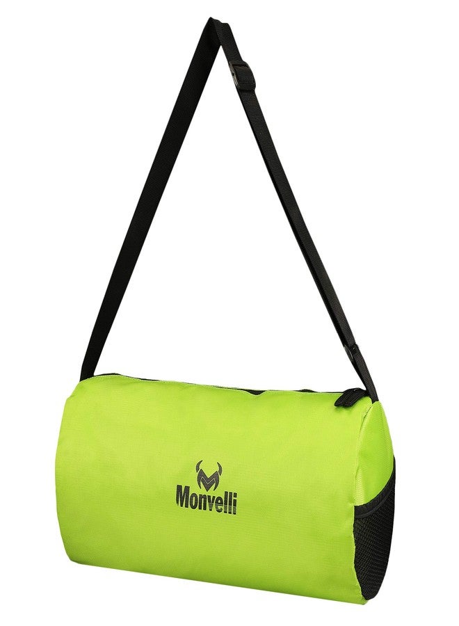 Monvelli 15L Gym Bag Body Building Polyester Duffle Sports Bag for Men and Women | Lightweight Waterproof Fitness & Travel Bag with Adjustable Shoulder Strap (Green) - Image 1